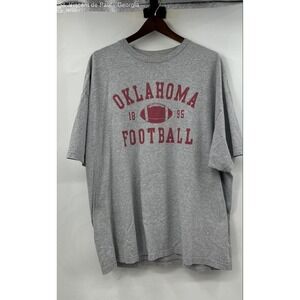 Champs Oklahoma Football Tee Shirt Men's XXL Grey Maroon
